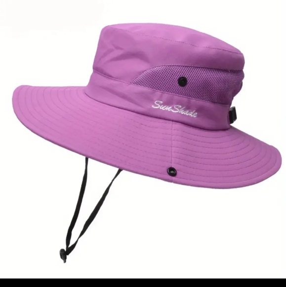 SUN SHADE BRIMMED HAT, VARIED COLORS, ONE SIZE FITS MOST - Picture 4 of 6